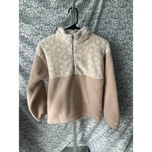 3pc New Girls Long Sleeve Shirts & Half Zip Pullover Size Large